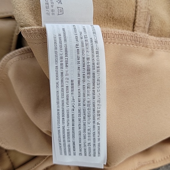 Hollister Faux Leather Tan High-Rise Pants Sz 31R - Picture 14 of 14